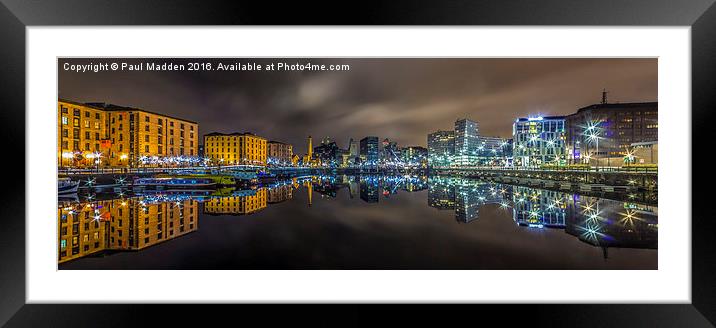 Salthouse dock still waters Framed Mounted Print by Paul Madden
