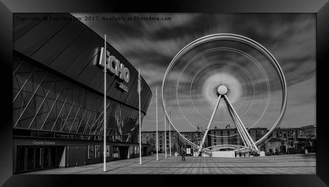 Spinning wheel of Liverpool Framed Print by Paul Madden