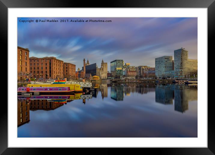 Salthouse Dock Long Exposure Framed Mounted Print by Paul Madden