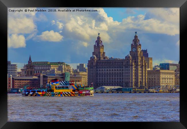 The Mersey Ferry Framed Print by Paul Madden