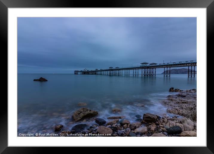 Llandudno Pier From The Bay Framed Mounted Print by Paul Madden