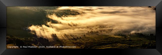 Castleton Cloud Inversion Framed Print by Paul Madden