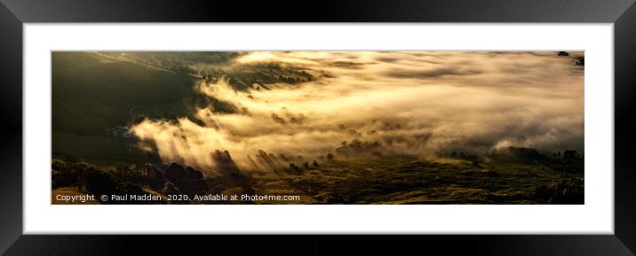 Castleton Cloud Inversion Framed Mounted Print by Paul Madden