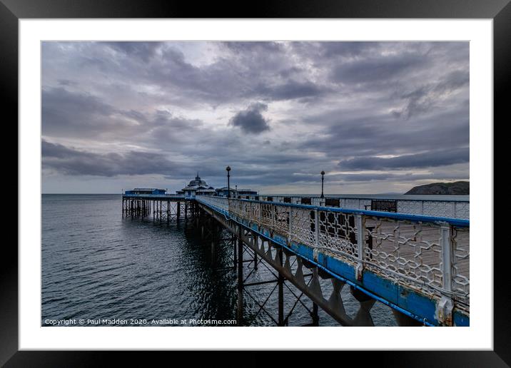 Llandudno Pier Framed Mounted Print by Paul Madden