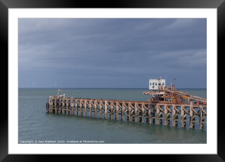 Raynes Jetty Colwyn Bay Framed Mounted Print by Paul Madden