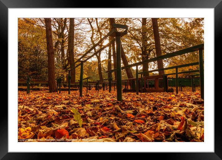 Autumn at Royden Park Framed Mounted Print by Paul Madden