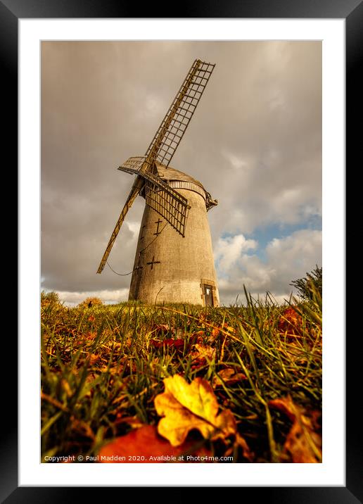 Bidston Hill Windmill Framed Mounted Print by Paul Madden