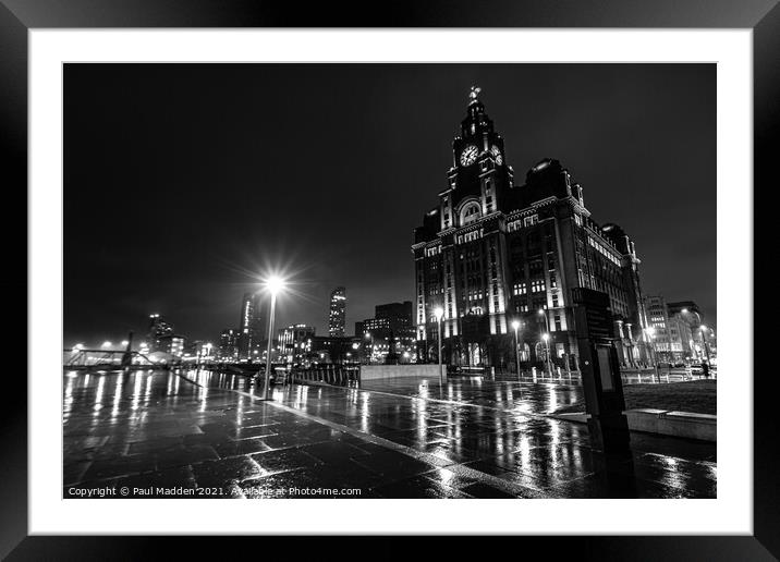 The Royal Liver Building Framed Mounted Print by Paul Madden