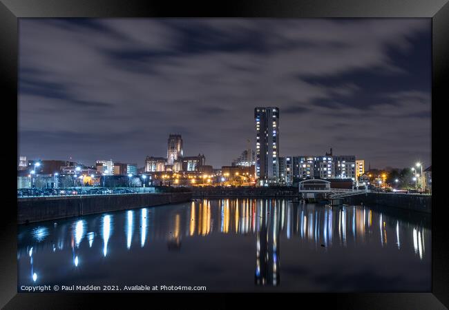 Queens Dock Liverpool Framed Print by Paul Madden