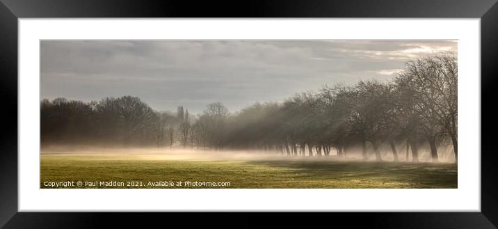 Sefton Park Morning Mist Framed Mounted Print by Paul Madden