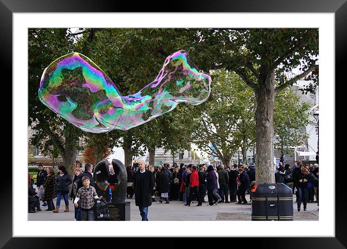 bubble Framed Mounted Print by Miroslav Adamove