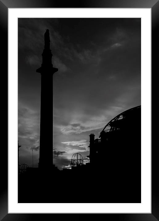 George Square Silhouette Framed Mounted Print by Daniel Gilroy