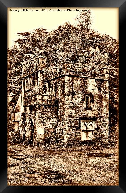 The Forgotten Gate house Framed Print by M Palmer