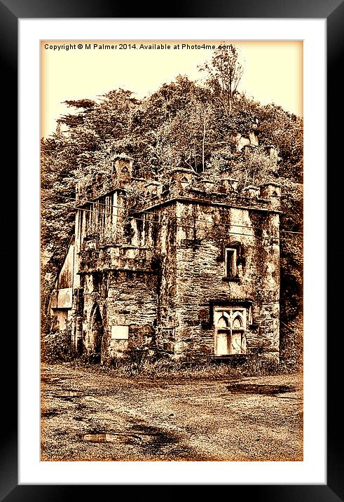 The Forgotten Gate house Framed Mounted Print by M Palmer