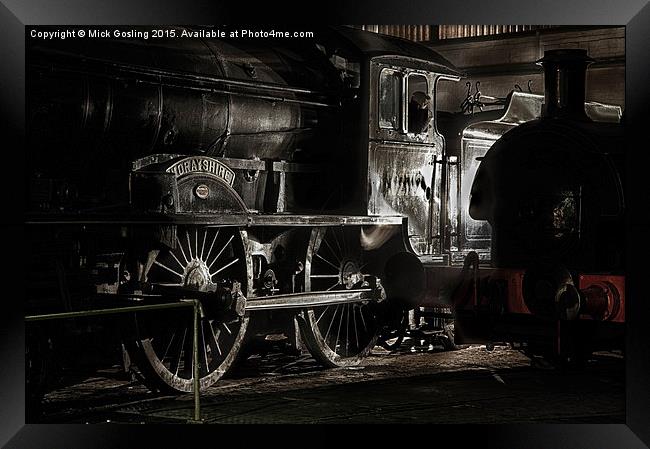 The last classD49, Morayshire, in the roundhouse  Framed Print by RSRD Images 