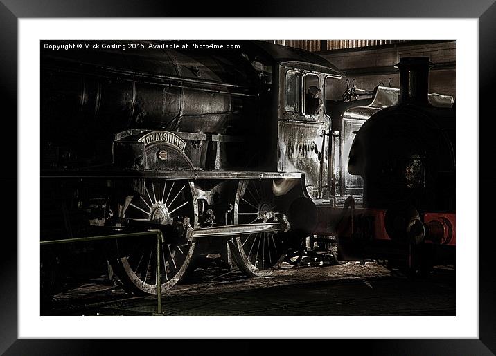  The last classD49, Morayshire, in the roundhouse  Framed Mounted Print by RSRD Images 