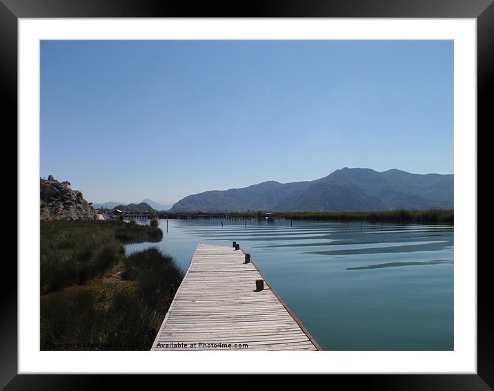 Tranquil river Framed Mounted Print by Malcolm Snook