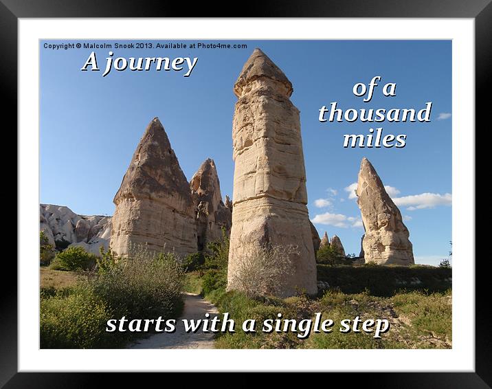 To Start A Journey Framed Mounted Print by Malcolm Snook