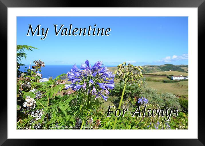 My Valentine For Always Framed Mounted Print by Malcolm Snook