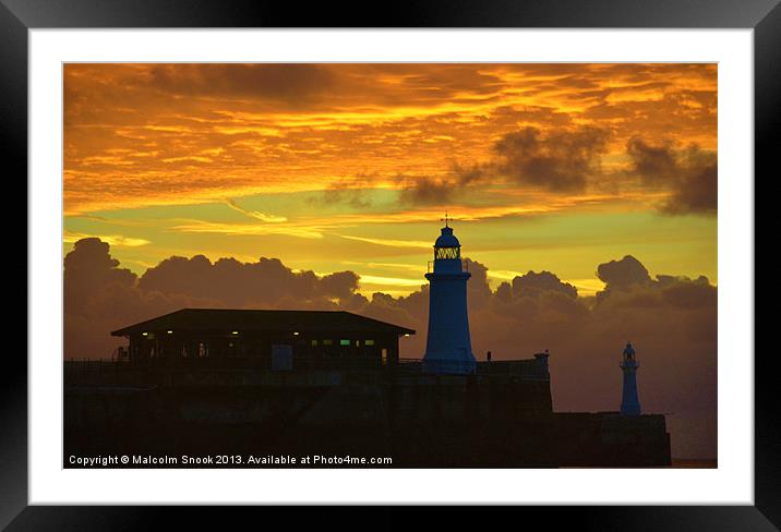 Ominous Dawn Framed Mounted Print by Malcolm Snook