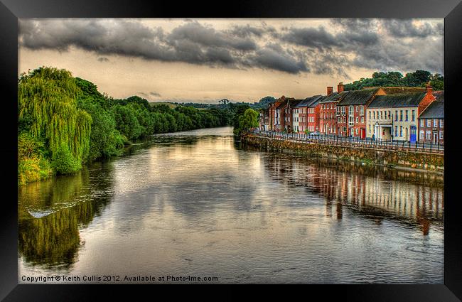 A View From Bewdley Bridge Framed Print by Keith Cullis