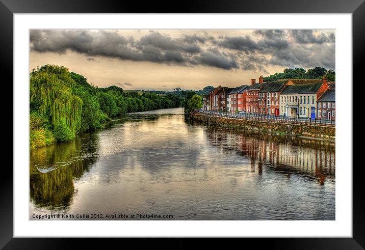 A View From Bewdley Bridge Framed Mounted Print by Keith Cullis