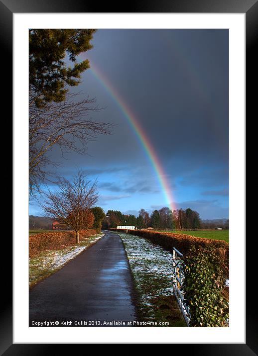 Rainbows End Framed Mounted Print by Keith Cullis