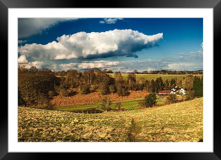 Valley View Framed Mounted Print by Keith Cullis