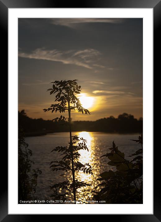 Watching The sunset Framed Mounted Print by Keith Cullis