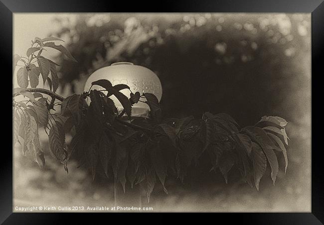 Lantern Framed Print by Keith Cullis