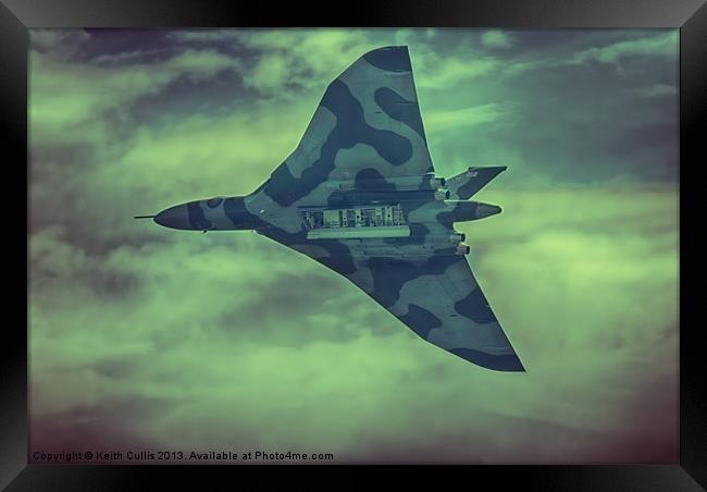 Vulcan Bomber Framed Print by Keith Cullis
