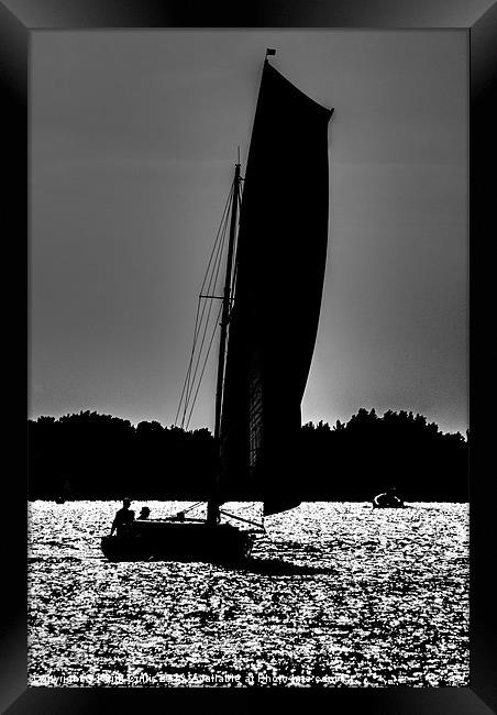 Moonlight Sailing Framed Print by Keith Cullis