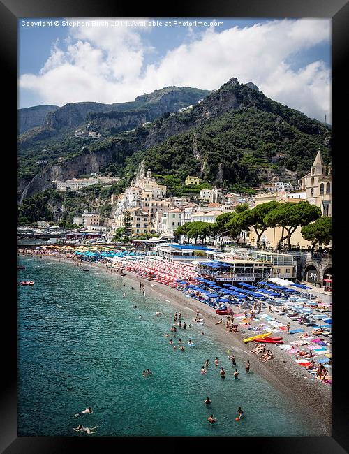  Amalfi Framed Print by Stephen Birch
