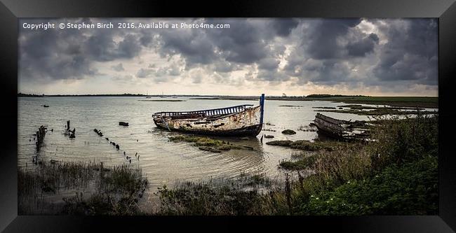 Essex Wrecks Framed Print by Stephen Birch