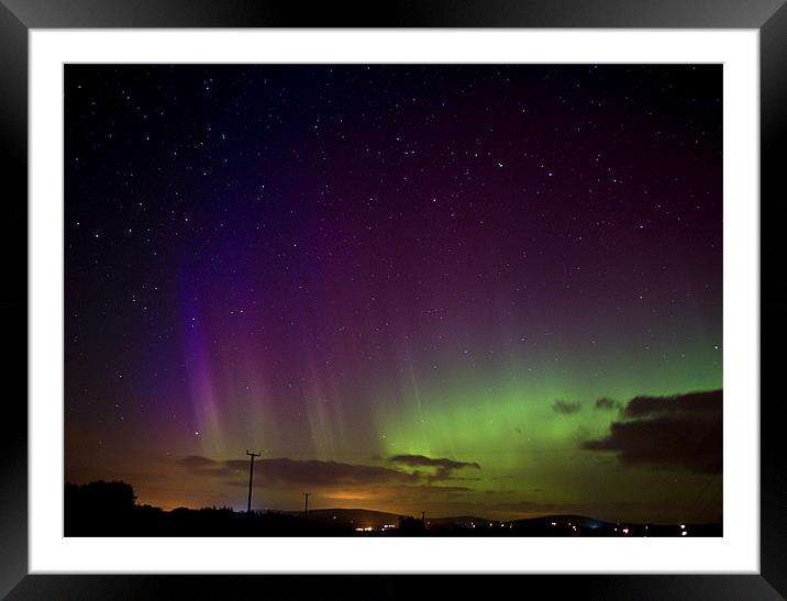 Violet Rays Framed Mounted Print by Graeme  Whipps