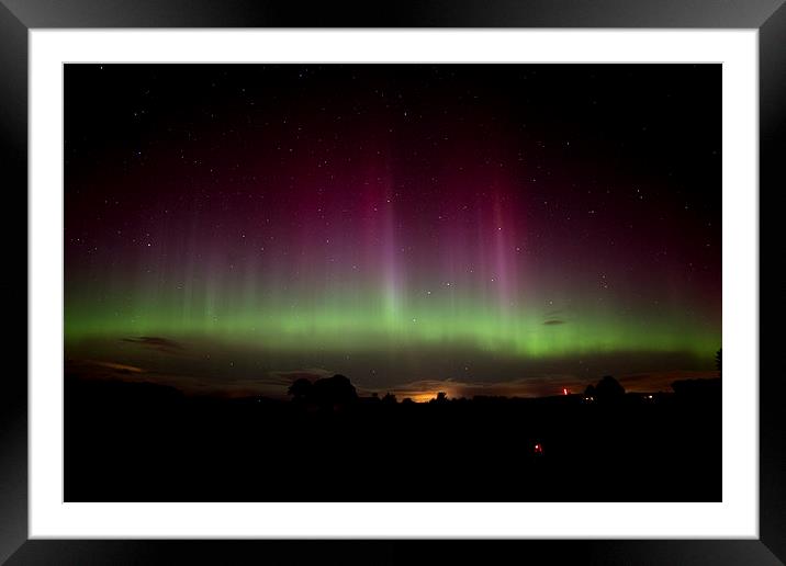 Magical skies Framed Mounted Print by Graeme  Whipps