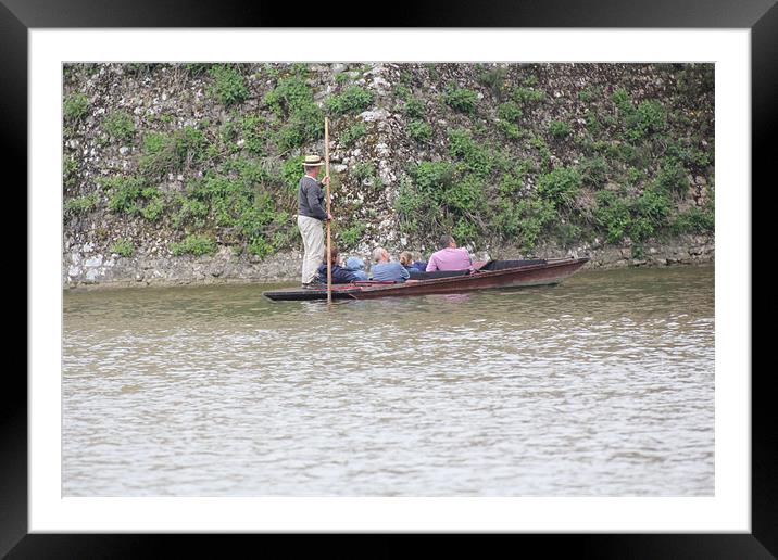 punting Framed Mounted Print by Martyn Bennett