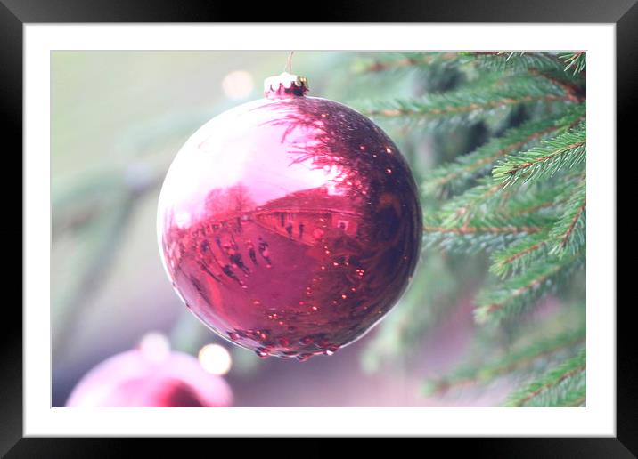 a Christmas reflection Framed Mounted Print by Martyn Bennett