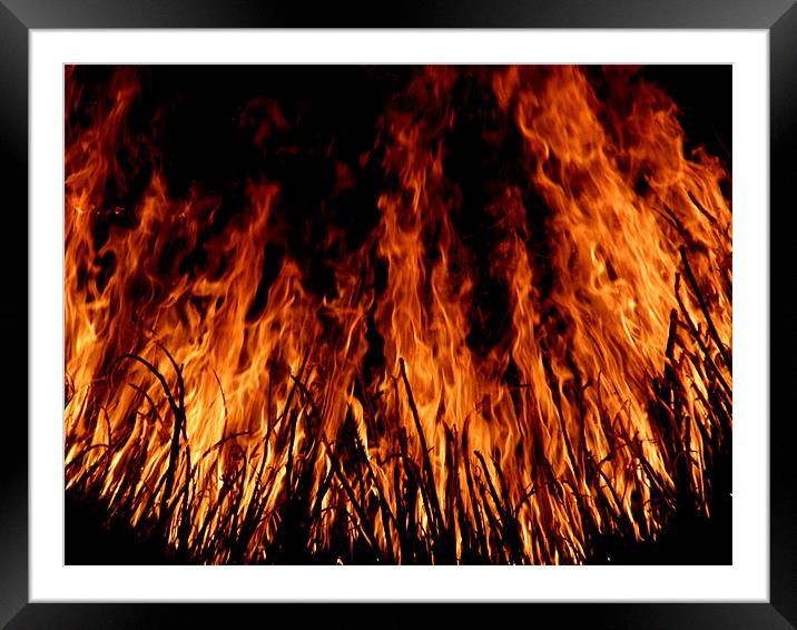 flame of fire Framed Mounted Print by koushik majumder