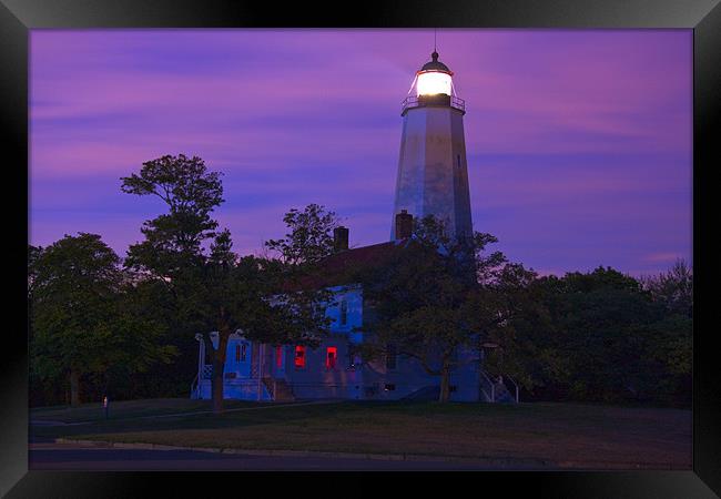 Sandy Hook Lighthouse Framed Print by bill lawson