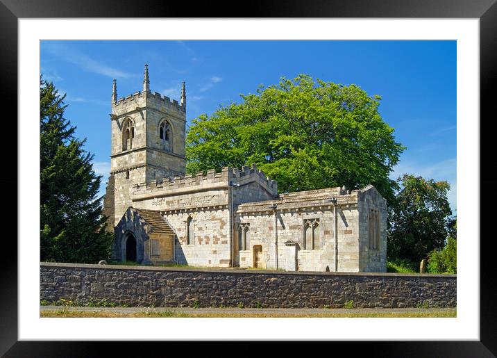 St Peter's Church, Old Edlington  Framed Mounted Print by Darren Galpin