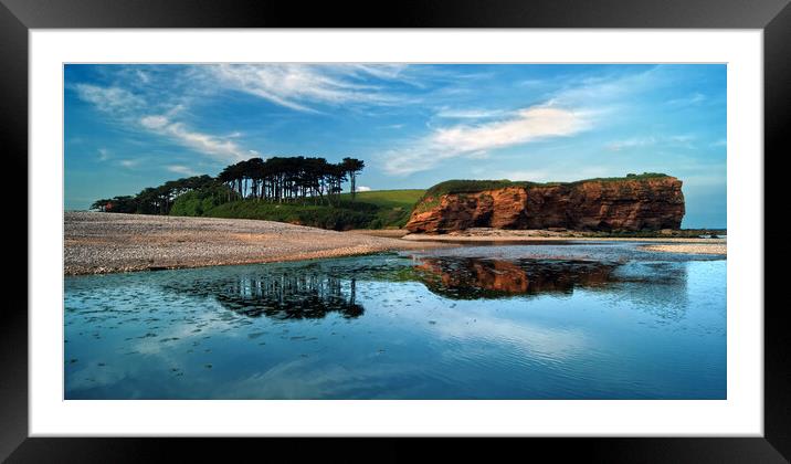 Budleigh Panorama  Framed Mounted Print by Darren Galpin