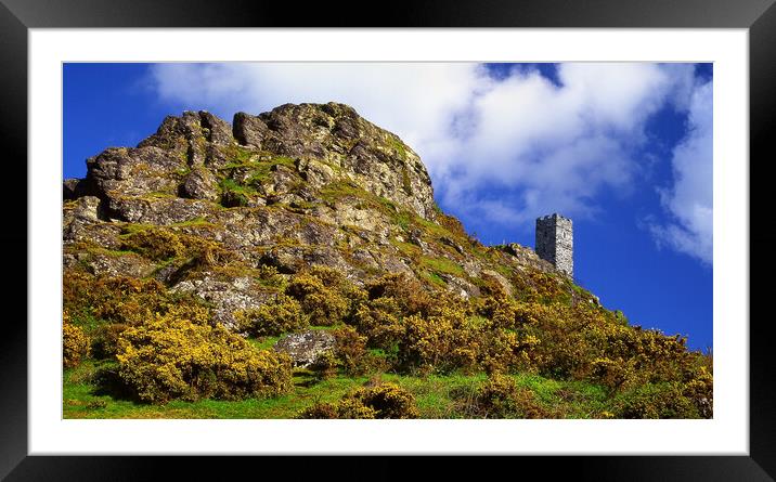 Brentor Panorama Framed Mounted Print by Darren Galpin