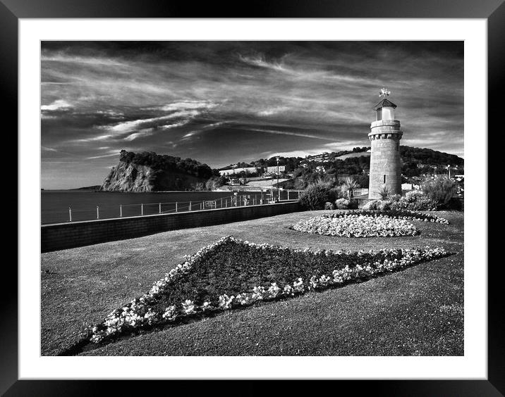 Teignmouth Lighthouse Framed Mounted Print by Darren Galpin