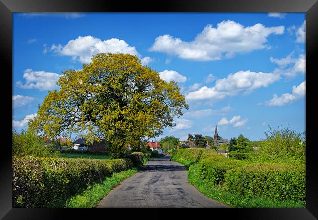 Lane to Clay Cross Framed Print by Darren Galpin