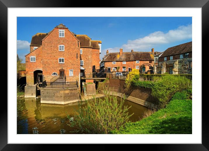 The Abbey Mill, Tewkesbury Framed Mounted Print by Darren Galpin