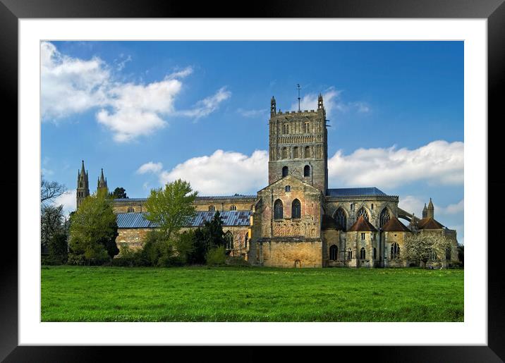 Tewkesbury Abbey Framed Mounted Print by Darren Galpin