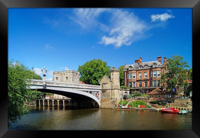 Lendal Tower and Bridge  Framed Print by Darren Galpin