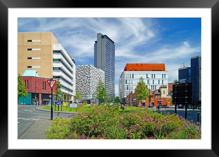 Furnival Square, Sheffield  Framed Mounted Print by Darren Galpin