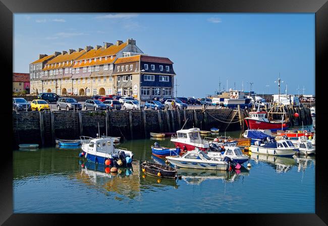 West Bay Harbour Framed Print by Darren Galpin